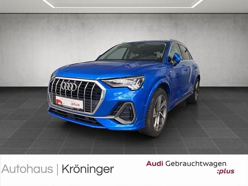Blau Gebraucht 2021 Audi Q3 S-Line SUV | 28.990 € (Fairer Preis) - Bild 1/4