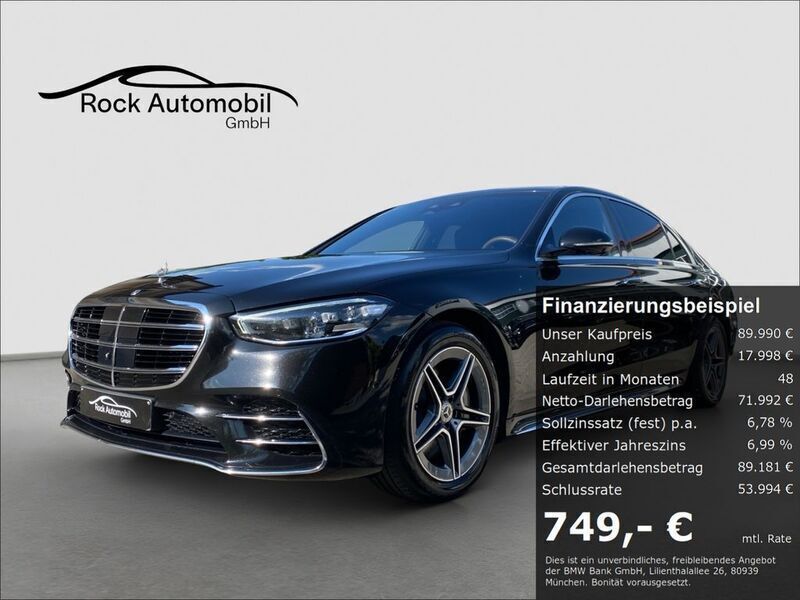 Schwarz Gebraucht 2023 Mercedes S400 Limousine | 89.990 € (Superpreis) - Bild 1/4