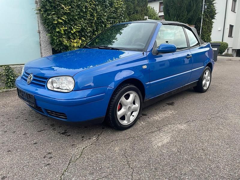 Blau Gebraucht 1998 VW Golf Cabriolet Cabrio | 980 € (Superpreis) - Bild 1/4