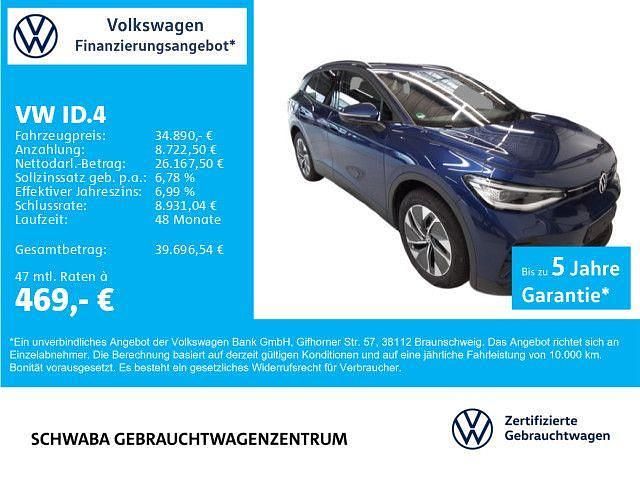 Blue dusk metallic Gebraucht 2025 VW ID.4 Pure SUV | 34.890 € (Guter Preis) - Bild 1/4