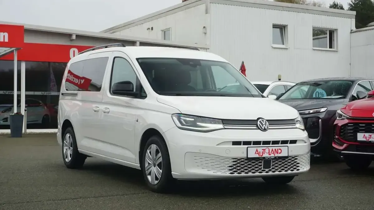 Gebraucht VW Caddy Maxi 122 PS (89 kW) 2021 Weiß Van / Kleinbus