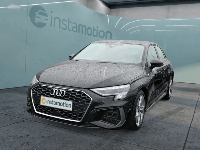 Schwarz Gebraucht 2023 Audi A3 Sportback S-Line Limousine | 31.490 € (Etwas zu teuer) - Bild 1/1