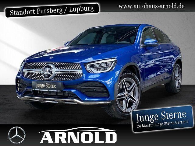 Blau Gebraucht 2022 Mercedes GLC300e AMG line Coupé | 51.790 € (Fairer Preis) - Bild 1/4
