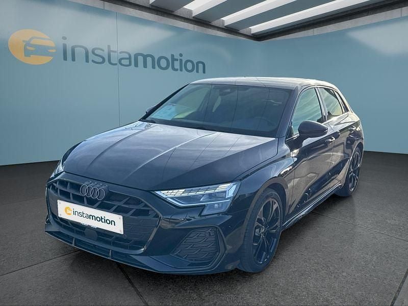 Schwarz Gebraucht 2025 Audi A3 Sportback S-Line Kleinwagen | 36.849 € (Guter Preis) - Bild 1/4