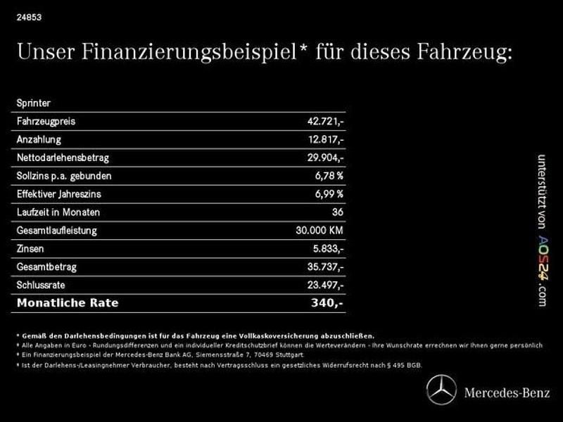 Gebraucht Mercedes Sprinter 170 PS (125 kW) 2025 Arktikweiß Van