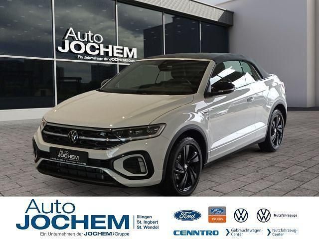 Schwarz (weiss Gebraucht 2024 VW T-Roc Cabriolet IQ Drive Cabrio | 44.990 € - Bild 1/4