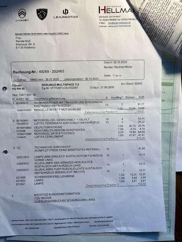 Gebraucht Citroën Berlingo 109 PS (80 kW) 2009 Schwarz Van / Kleinbus