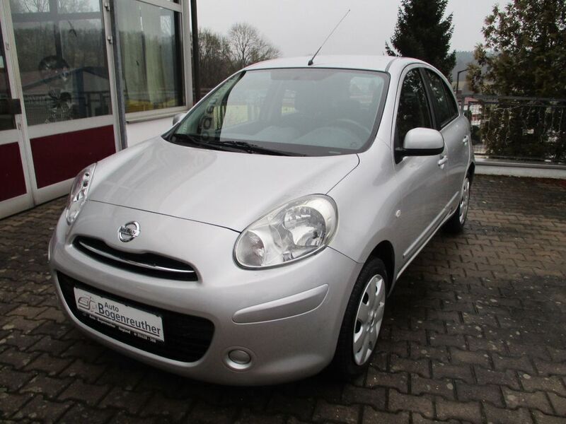 Silber Gebraucht 2012 Nissan Micra Acenta Kleinwagen | 5.990 € (Teuer) - Bild 1/4