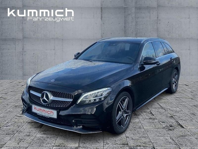 Schwarz Gebraucht 2019 Mercedes C220 AMG line Limousine | 30.990 € (Etwas zu teuer) - Bild 1/4