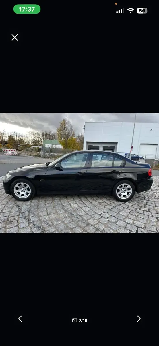 Gebraucht BMW 318 143 PS (105 kW) 2008 Schwarz Limousine