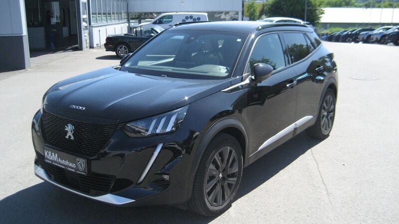 Schwarz Gebraucht 2021 Peugeot e-2008 GT SUV | 18.990 € (Fairer Preis) - Bild 1/4