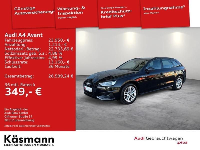 Schwarz Gebraucht 2020 Audi A4 Advanced Plus Kombi | 23.950 € (Superpreis) - Bild 1/4