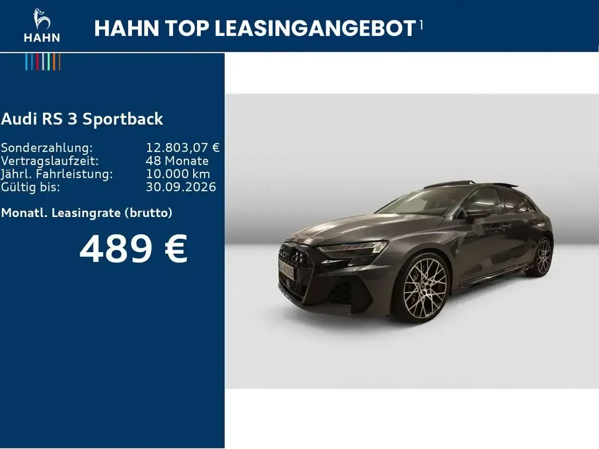 Gebraucht Audi RS3 400 PS (294 kW) 2026 Daytonagrau perleffekt Limousine