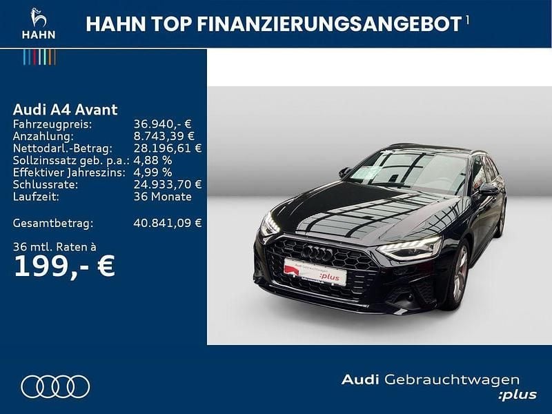 Gebraucht Audi A4 S-Line 204 PS (150 kW) 2024 Mythosschwarz metallic Kombi