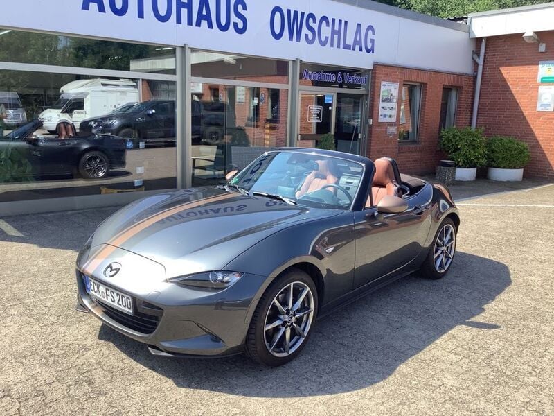 Machine gray (metallic) Gebraucht 2023 Mazda MX5 Kazari Cabrio | 28.990 € (Guter Preis) - Bild 1/4