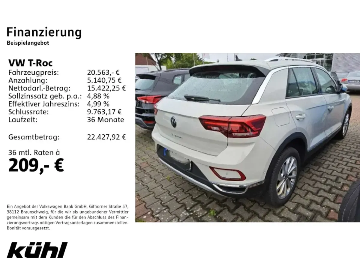 Gebraucht VW T-Roc Style 110 PS (80 kW) 2023 SUV