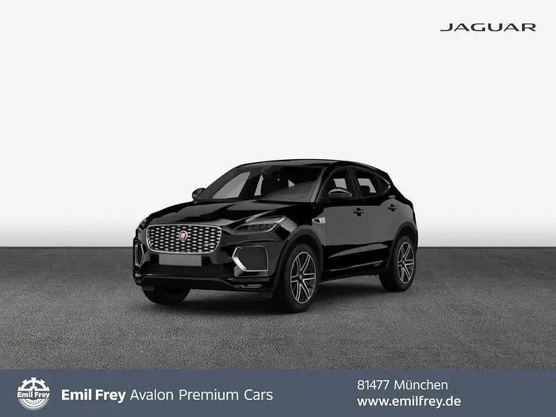 Santorini black metallic Gebraucht 2021 Jaguar E-Pace R-Dynamic SUV | 29.450 € (Fairer Preis) - Bild 1/4