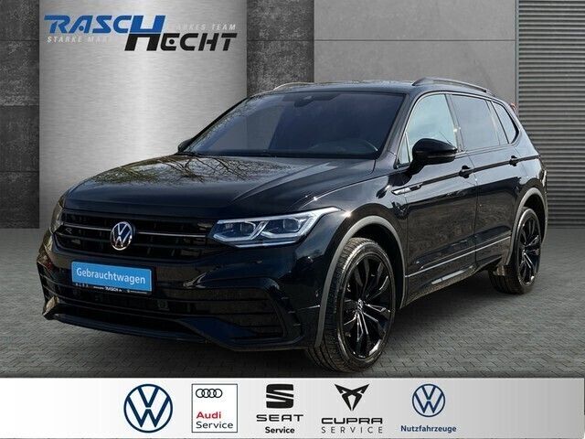 Schwarz Gebraucht 2021 VW Tiguan Allspace R-line SUV | 33.830 € (Etwas zu teuer) - Bild 1/4