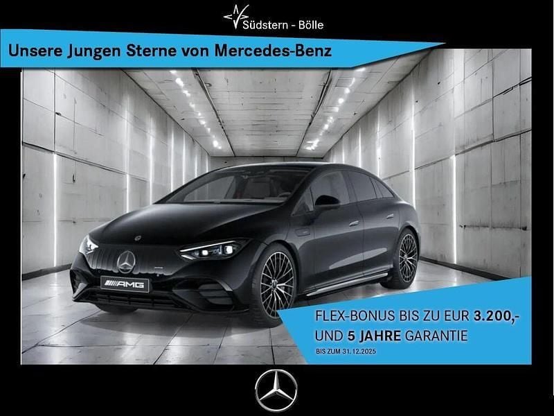 Metalliclack obsidianschwarz (metallic) Gebraucht 2023 Mercedes EQE AMG 43 AMG Limousine | 58.940 € - Bild 1/4