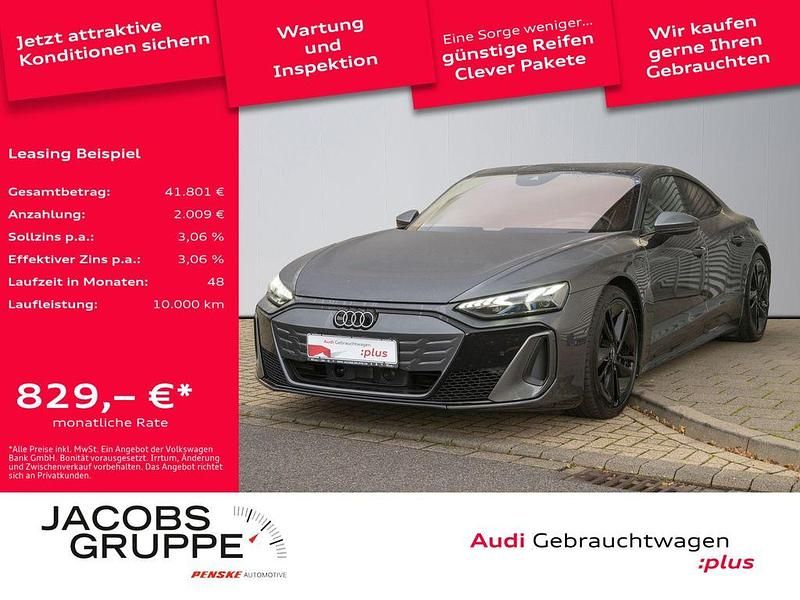 Grau Gebraucht 2025 Audi e-tron GT quattro Ambiente Limousine | 98.290 € (Teuer) - Bild 1/4
