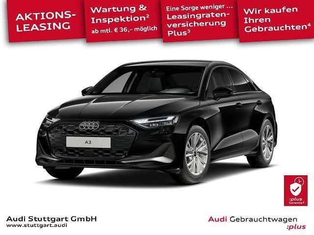 Mythosschwarz metallic Gebraucht 2025 Audi A3 Advanced Plus Limousine | 29.940 € (Superpreis) - Bild 1/3