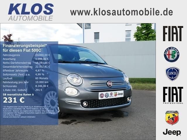 Grau Neu 2024 Fiat 500C Dolcevita Cabrio | 19.990 € (Fairer Preis) - Bild 1/4