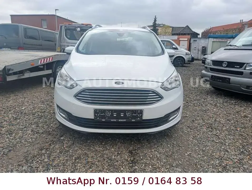 Gebraucht Ford Grand C-Max Titanium 120 PS (88 kW) 2017 Frozen white Van / Kleinbus
