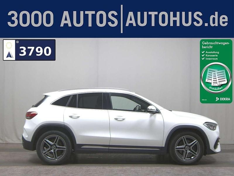 Polarweiss unilack Gebraucht 2021 Mercedes GLA220 AMG line SUV | 29.980 € (Fairer Preis) - Bild 1/4