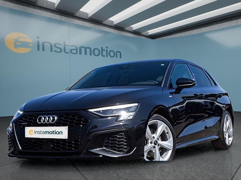Schwarz Gebraucht 2022 Audi A3 Sportback Kleinwagen | 24.149 € (Fairer Preis) - Bild 1/4