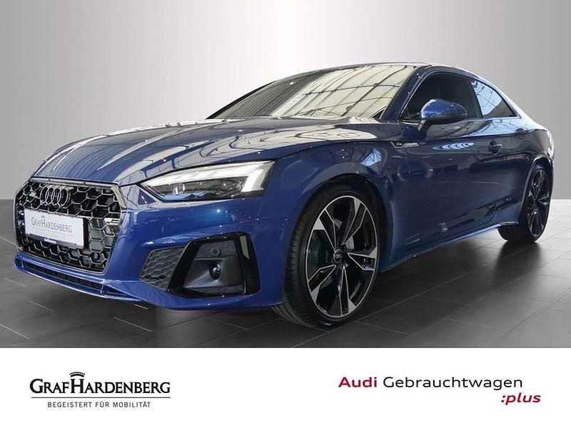 Ascariblau metallic Gebraucht 2024 Audi A5 S-Line Coupé | 55.990 € (Guter Preis) - Bild 1/4