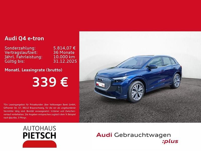 Navarrablau metallic Gebraucht 2024 Audi Q4 e-tron Advanced SUV | 44.440 € (Fairer Preis) - Bild 1/4