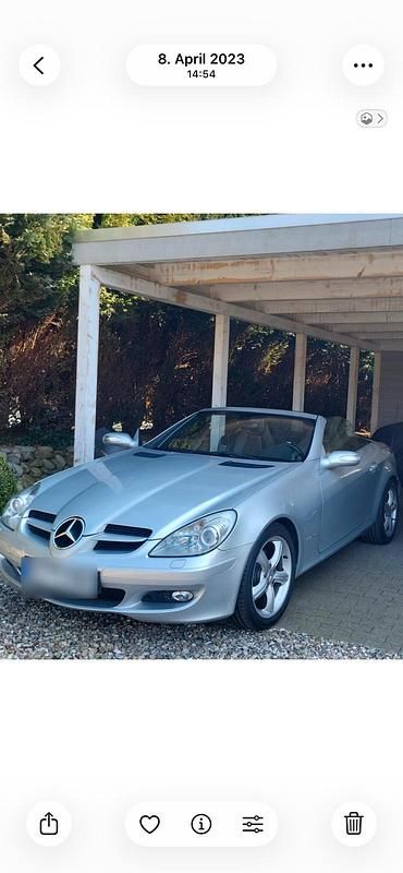 Gebraucht Mercedes SLK200 163 PS (119 kW) 2004 Silber Cabrio