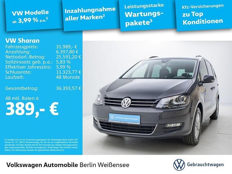 Uranograu Gebraucht 2022 VW Sharan Comfortline Van / Kleinbus | 31.989 € (Etwas zu teuer) - Bild 1/4