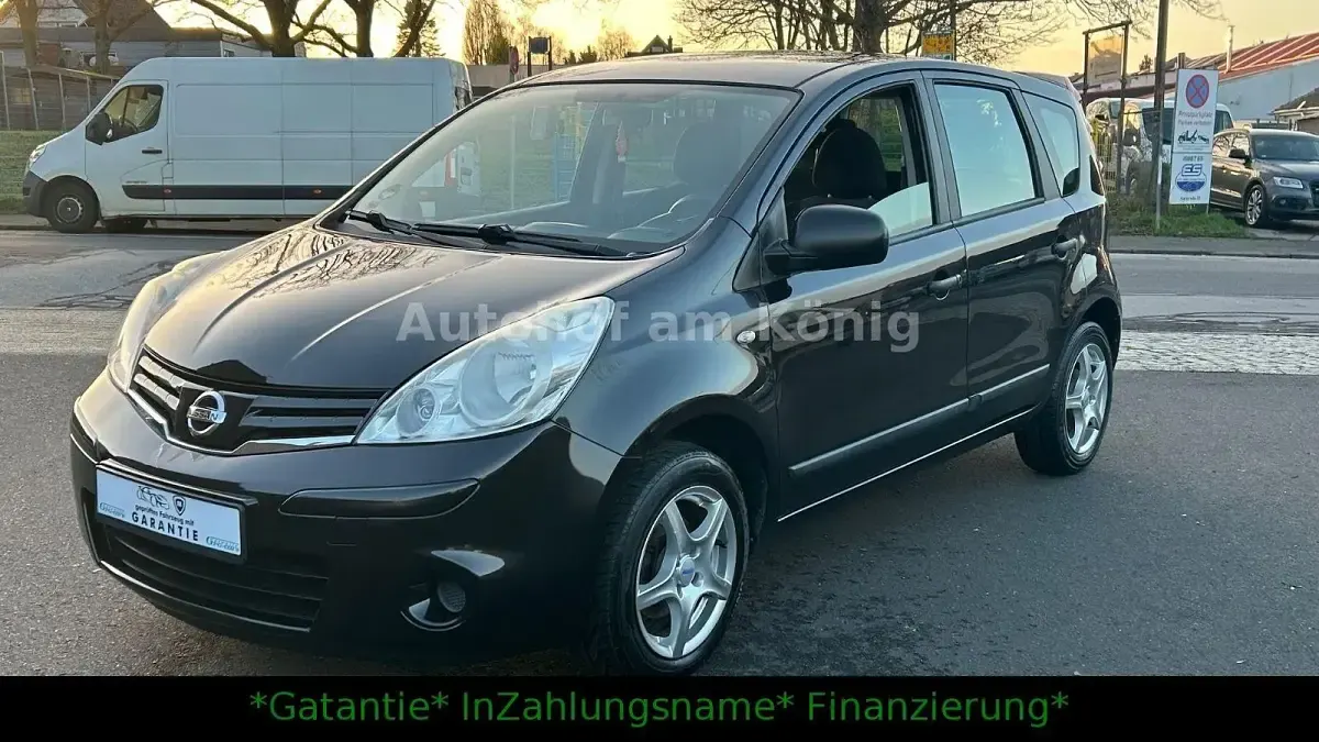 Gebraucht Nissan Note Visia 88 PS (64 kW) 2010 Schwarz Kleinwagen