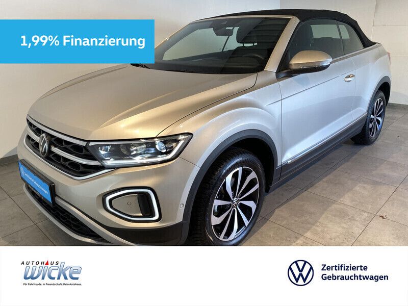 Beige Gebraucht 2024 VW T-Roc Cabriolet Style Cabrio | 32.880 € (Guter Preis) - Bild 1/4