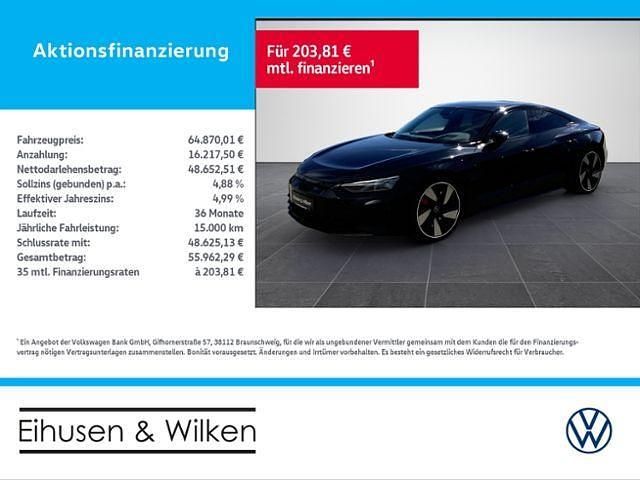 Schwarz Gebraucht 2021 Audi RS e-tron GT Ambiente Limousine | 64.870 € (Teuer) - Bild 1/4