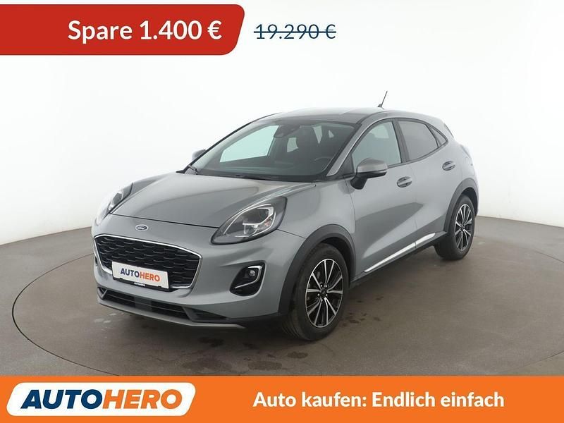 Grau Gebraucht 2021 Ford Puma Titanium SUV | 17.890 € (Guter Preis) - Bild 1/3