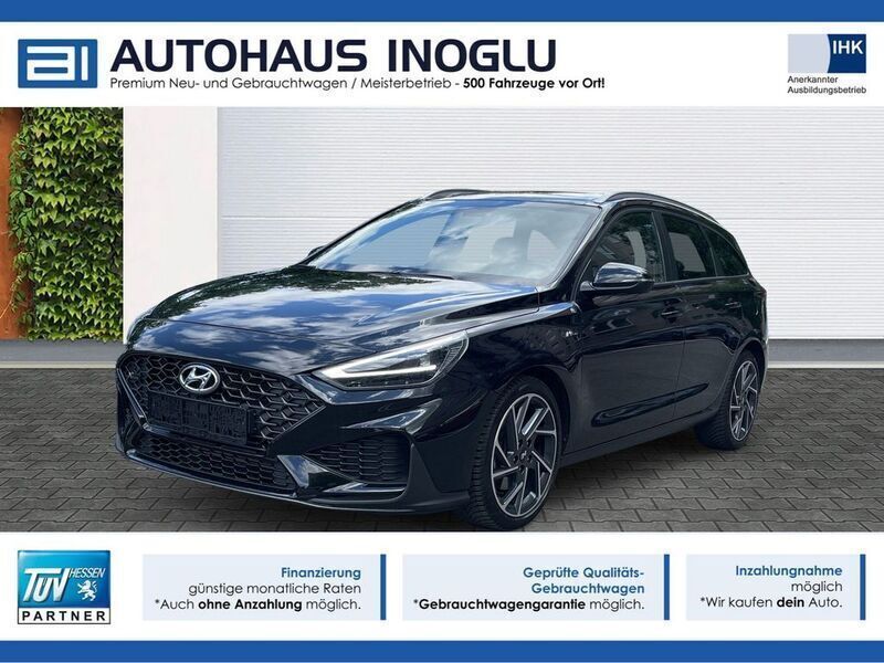 Schwarz abyss black Gebraucht 2024 Hyundai i30 N Line Kombi | 22.780 € - Bild 1/4