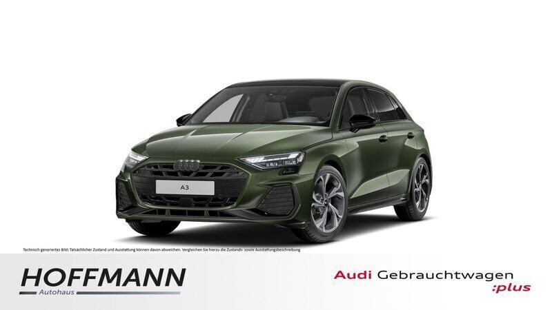 Grün Gebraucht 2024 Audi A3 Sportback S-Line Kleinwagen | 42.990 € (Guter Preis) - Bild 1/4