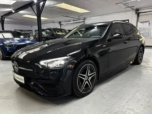 Gebraucht Mercedes C220 AMG line 2022 Schwarz Limousine