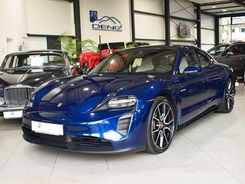 Blau Gebraucht 2022 Porsche Taycan Limousine | 59.899 € (Superpreis) - Bild 1/3