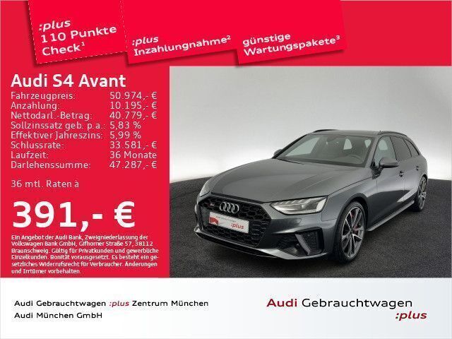 Daytonagrau perleffekt Gebraucht 2022 Audi S4 Ambiente Kombi | 51.104 € (Etwas zu teuer) - Bild 1/2