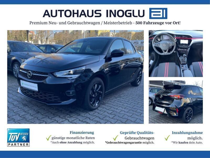 Schwarz diamant schwarz (metallic) Gebraucht 2022 Opel Corsa GS Line Limousine | 15.889 € (Fairer Preis) - Bild 1/4