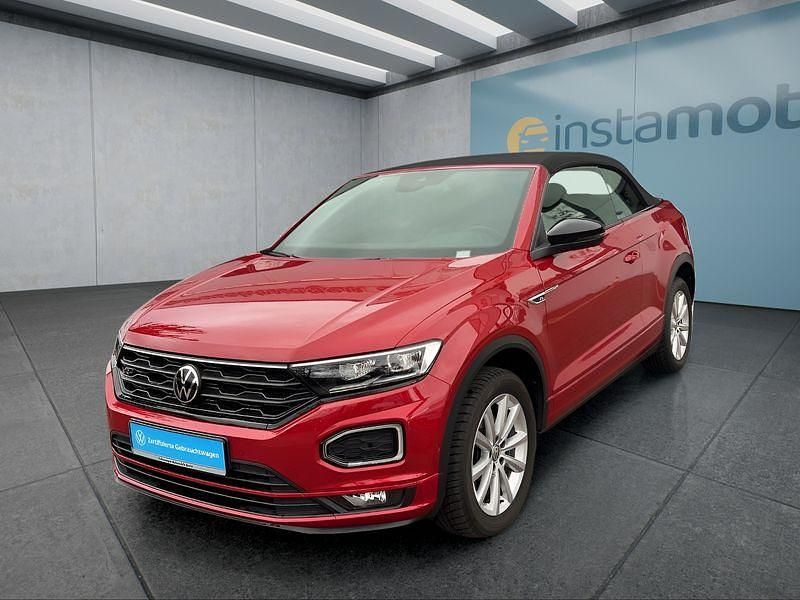 Rot Gebraucht 2021 VW T-Roc Cabriolet Cabrio | 24.699 € (Guter Preis) - Bild 1/4