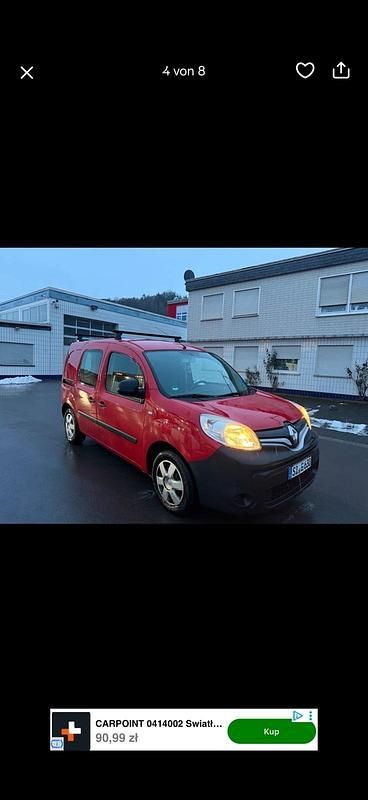 Gebraucht Renault Kangoo 75 PS (55 kW) 2014 Rot Van / Kleinbus