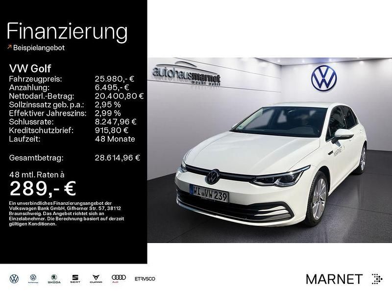 Weiß Gebraucht 2024 VW Golf VIII Style Kleinwagen | 25.980 € (Guter Preis) - Bild 1/4