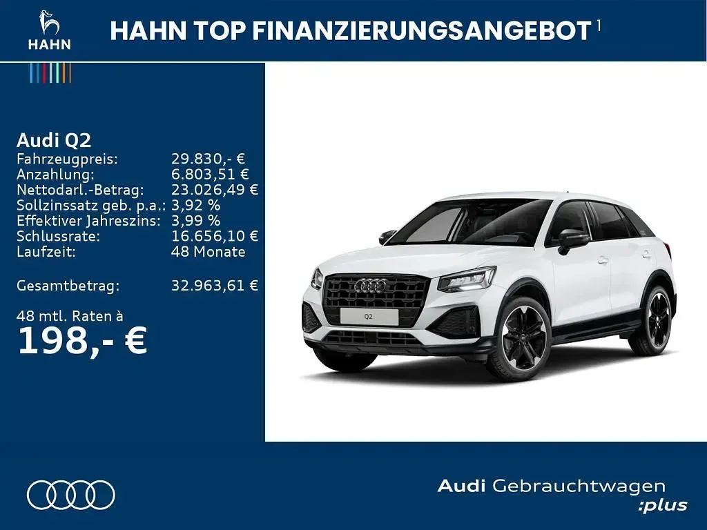 Gebraucht Audi Q2 Advanced 150 PS (110 kW) 2025 Gletscherweiß metallic SUV