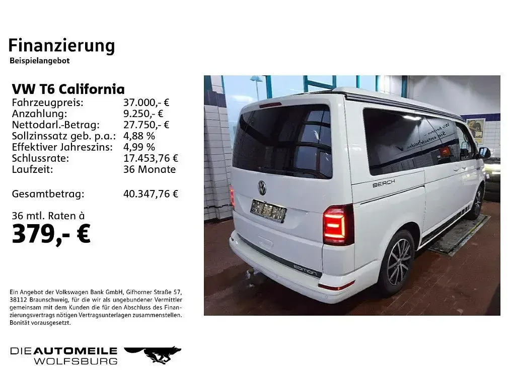 Gebraucht VW California Edition 204 PS (150 kW) 2017 Candyweiß Van