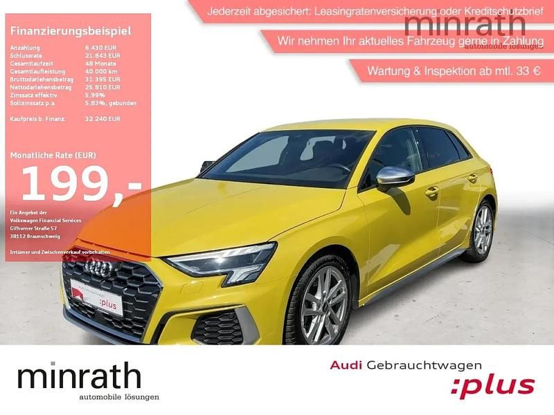 Gelb Gebraucht 2022 Audi S3 Design Limousine | 32.240 € (Superpreis) - Bild 1/4