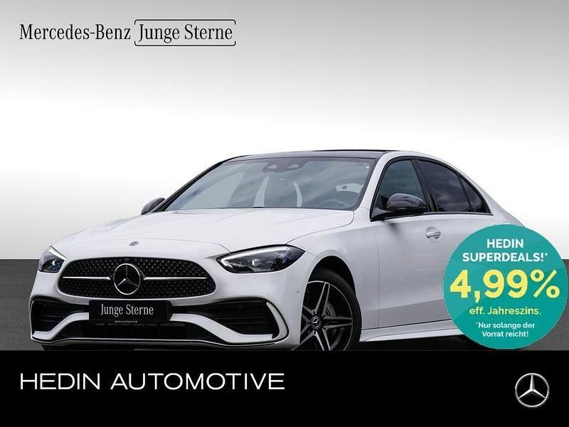 Weiß Gebraucht 2024 Mercedes C300e AMG Limousine | 52.790 € (Fairer Preis) - Bild 1/4
